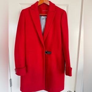 Gorgeous Red Calvin Clein Coat , size M